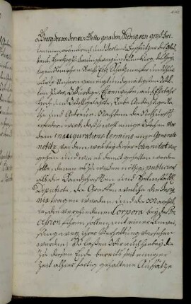 Übersendung vorgefertigter Schreiben zur Inauguration: Einladungen, Insignienordnung der Grafen, Regelungen für die vier vorderen Marschalle) [Anlage fehlt].