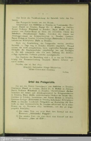 Urteil des Preisgerichts
