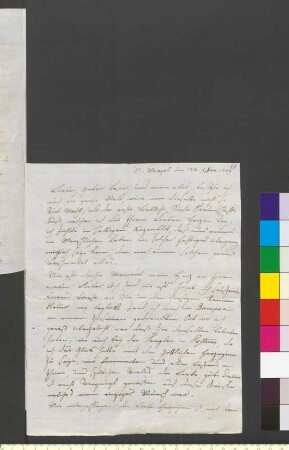 Brief von Bury, Friedrich an Goethe, Johann Wolfgang von