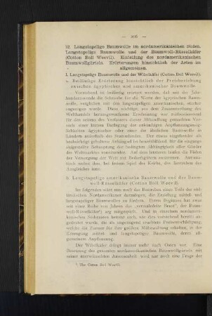 a. Beiläufige Erörterung hinsichtlich der Preisbeziehung zwischen ägyptischer und amerikanischer Baumwolle.