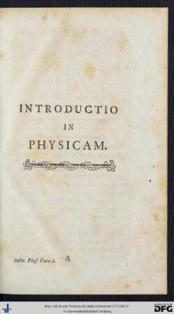 Introductio In Physicam.