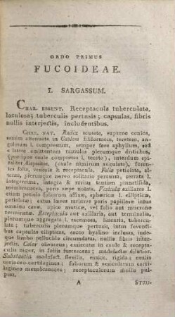 Species algarvm rite cognitae : cvm synonymis, differentis specificis et descriptionibvs svccinctis, 1