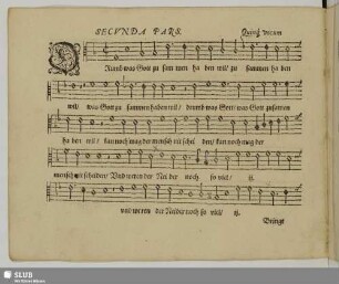 [VI.] Secunda pars: Drumb was Gott zusammen haben wil