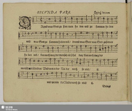 [VI.] Secunda pars: Drumb was Gott zusammen haben wil