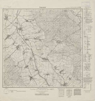 3722 Lauenau, Meßtischblatt (4cm - Karte)