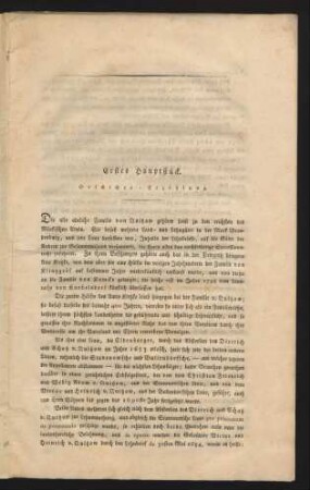 Erstes Hauptstück. Geschichts-Erzählung