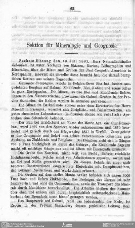 Sektion für Mineralogie und Geognosie
