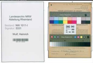 Entnazifizierung Heinrich Wulf , geb. 02.01.1905 (Stadtamtmann)