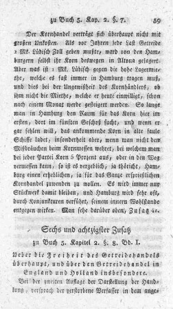 Sechs und achtzigster Zusatz zu Buch 5. Kapitel 2. §. 8. Bd. 1.