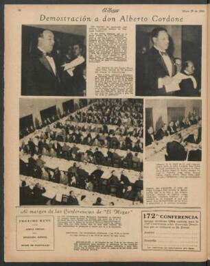 Demostración a don Alberto Cordone