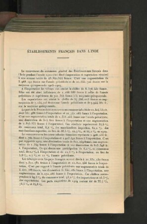 Établissements Francais Dans L'Inde.