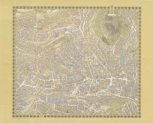 Touristenplan Siegen (Bildkarte), Nr. 62 Bollmann-Bildkarten-Verlag KG, Braunschweig, mit Wanderwegen um den Fischbacherberg