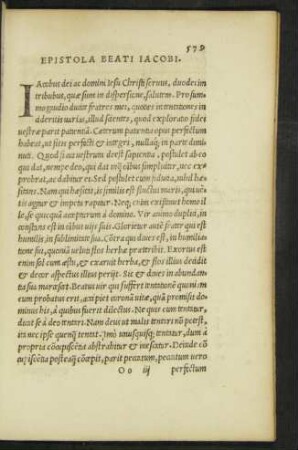 Epistola Beati Iacobi.