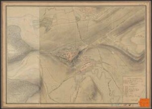 Place de Montmédy : plan nivellé de la place et de ses environs