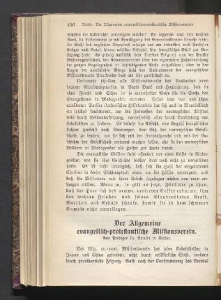Der Allgemeine evangelisch-protestantische Missionsverein