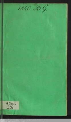 26.1840: Jahresbericht der Sächsischen Bibel-Gesellschaft