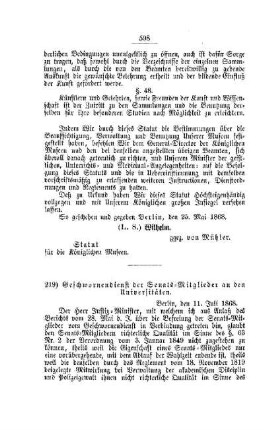 Geschwornendienst der Senats-Mitglieder an den Universitäten : [II. Akademien und Universitäten]