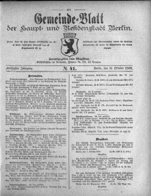 1909,41: No. 41, 10. Oktober 1909