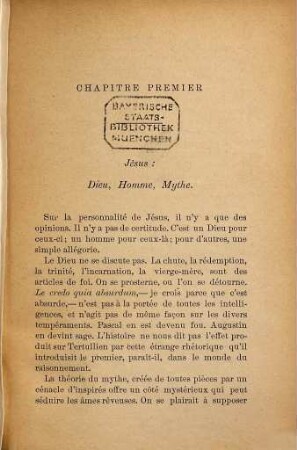 Vivisection du Catholicisme
