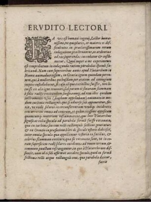 Erudito Lectori.