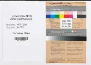 Entnazifizierung Hans Surkamp, geb. 19.10.1913 (Elektriker)