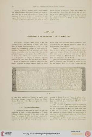 XI. Sarcofagi e frammenti d'arte africana
