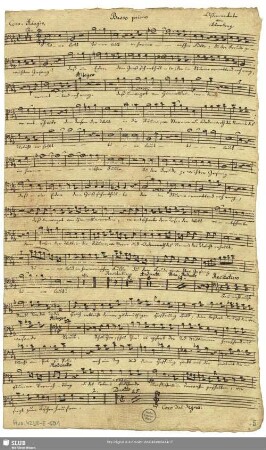 [solo and coro:] Basso primo