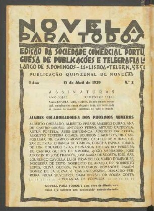 1929,1,2: 1 ano, no. 2 (15 de abril de 1929)
