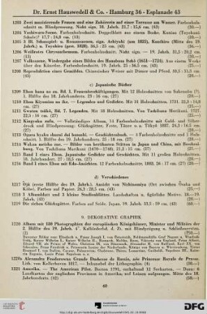 9. Dekorative Graphik (Nr. 1220-1384)