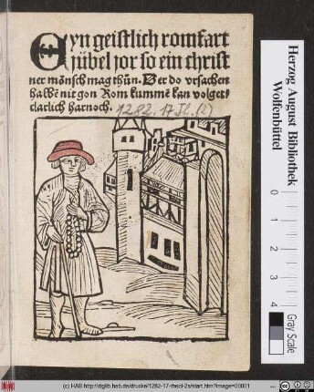 Eyn geistlich romfart jübel jor so ein christner mönsch mag thun. Der do vrsachen halbe[n] nit gon Rom kumme[n] kan volget clarlich harnoch