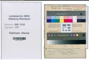 Entnazifizierung Werner Edelmann , geb. 16.03.1911 (Textiltechniker)