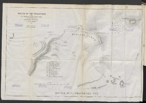 Sketch of the Operations of the 1st Division United States Army under the command of General Worth on the 8th September 1847