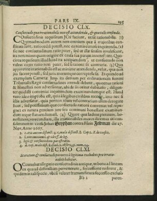 Decisio CLXI. - CLXX.