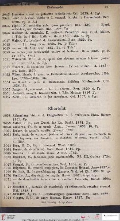 Eherecht (Nr. 3058 - 3105)