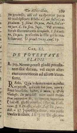 Cap. XI. De Potestate Gladii.