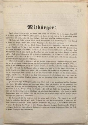 Mitbürger!