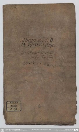 Suites - Mus.2392-O-39 : strings, fl (2), bc - e; TWV 55:e 1