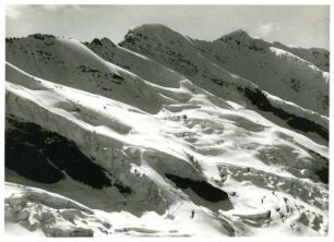 Alpen, Tirol, Zillertaler Alpen, Blick vom "Lausitzer Höhenweg" auf den Kamm östlich der Dreiherrnspitze