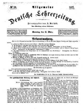 Die gesellschaftliche Bildung des Lehrers