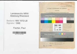 Entnazifizierung Paul Fischer , geb. 27.04.1898 (Polizist)