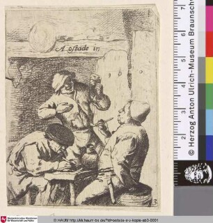 [Raucher und Trinker; The smoker and the drinker; Les fumeurs]