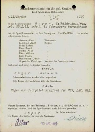 Unger, Mathilde