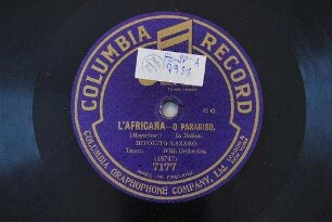 L'africana : O paradiso / (Meyerbeer)