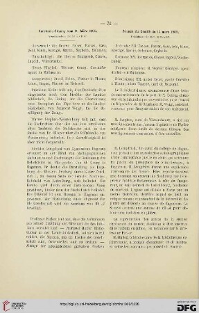Vorstands-Sitzung vom 14. März 1906 / Séance du Comité du 14 mars 1906