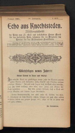 Januar 1903. 4. Heft
