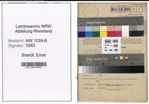 Entnazifizierung Ernst Brandt , geb. 18.12.1886 (Brandmeister)