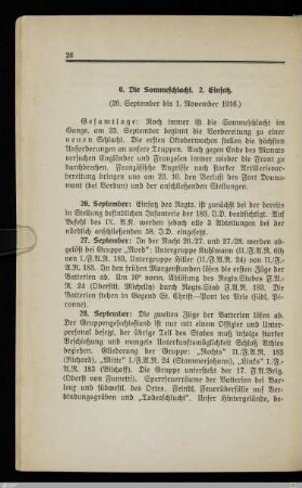 6. Die Sommeschlacht. 2. Einsatz
