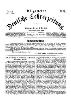 Bekanntmachung
