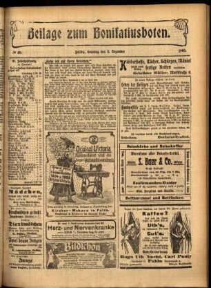 Zweite Ausgabe vom Sonntag, den 03. Dezember 1905.