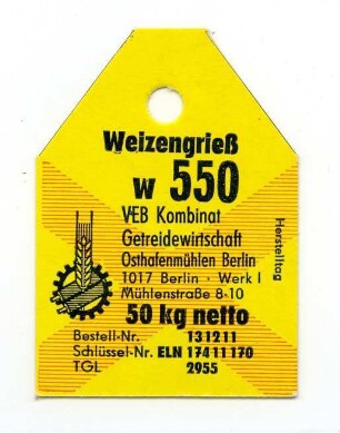 VEB Kombinat Getreidewirtschaft Osthafenmühlen